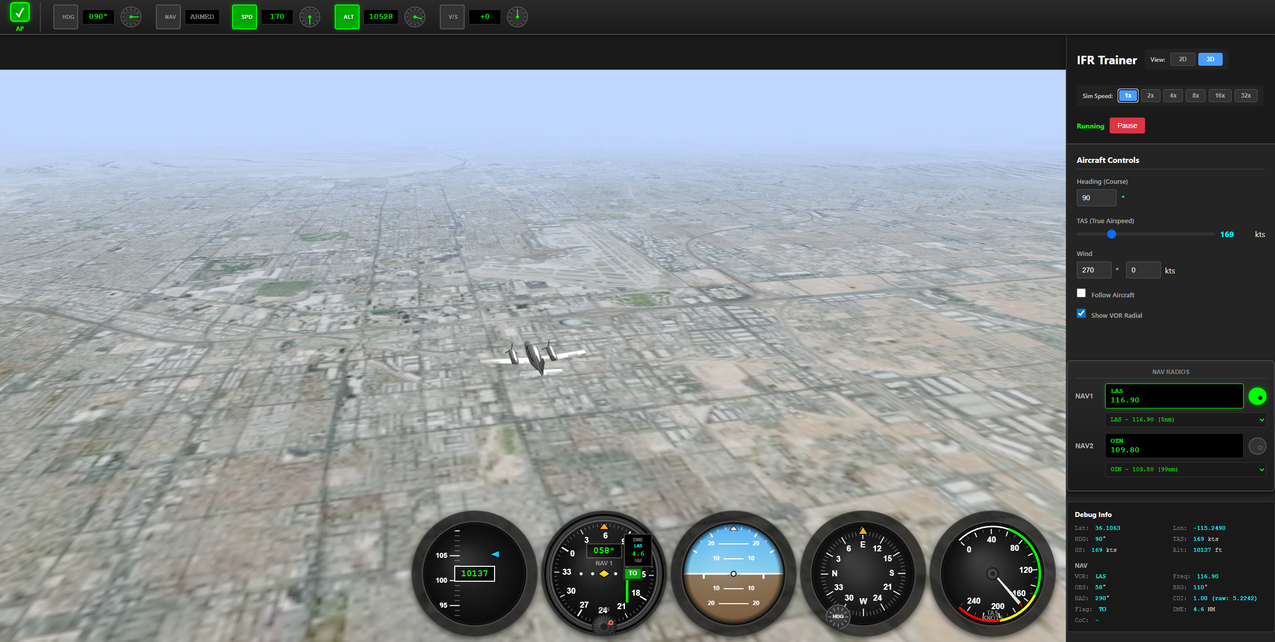 IFR Trainer 3D view screenshot